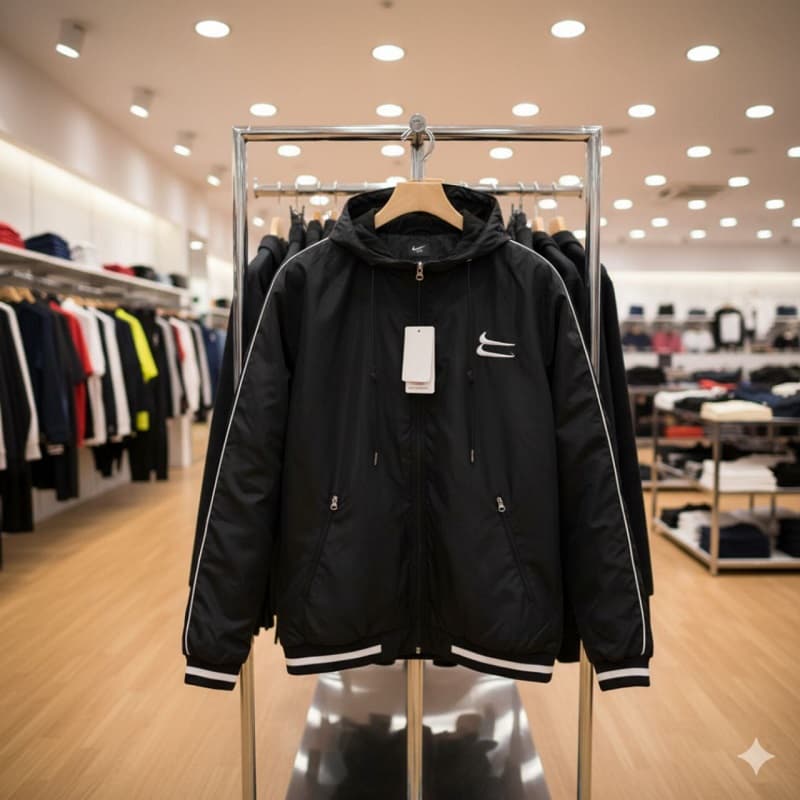 کاپشن دو نایک مشکی مردانه مدل Sina