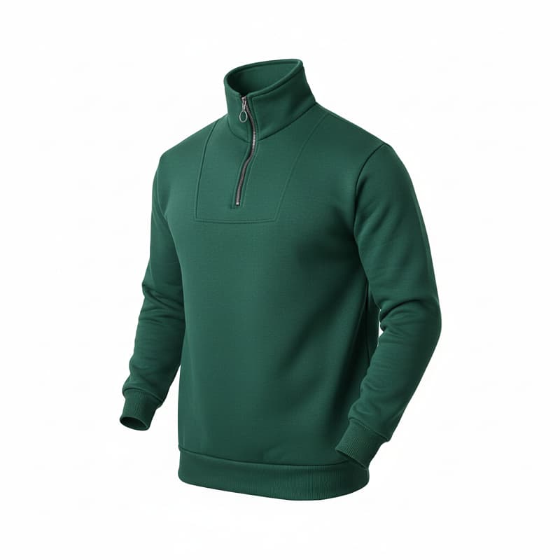 دورس مردانه نیم زیپ مدل Behbod-سبز