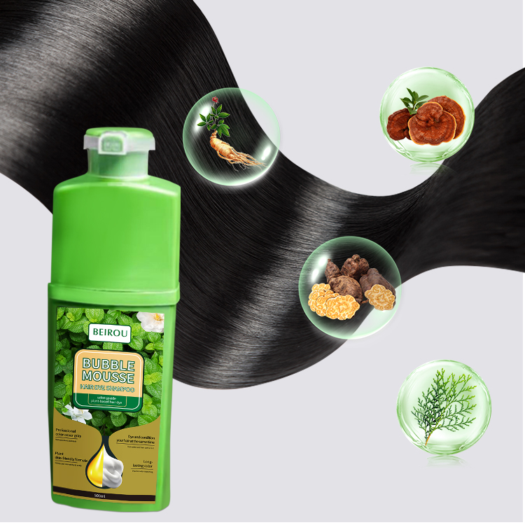 شامپو رنگ مو مشکی بابل موس اصلی 500میل-مشکی